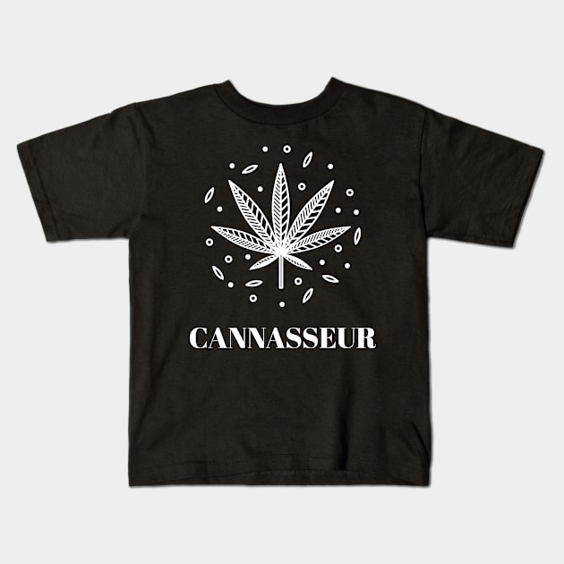 CANNASEUR Kids T-Shirt by Baldodesign LLC.